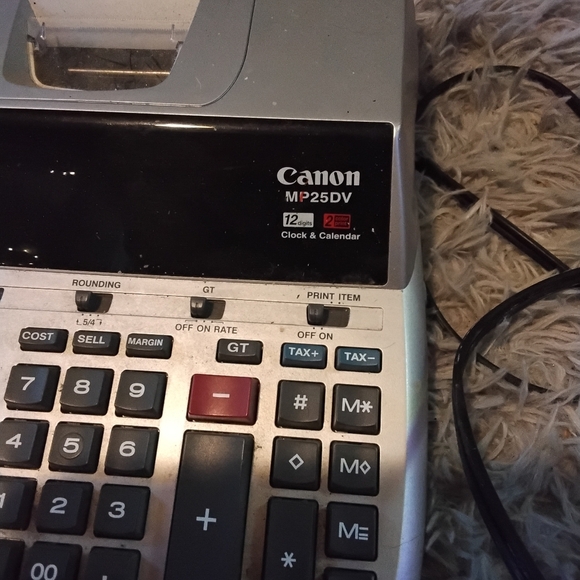 Canon MP25DV Desktop Calculator And Clock - Picture 2 of 3
